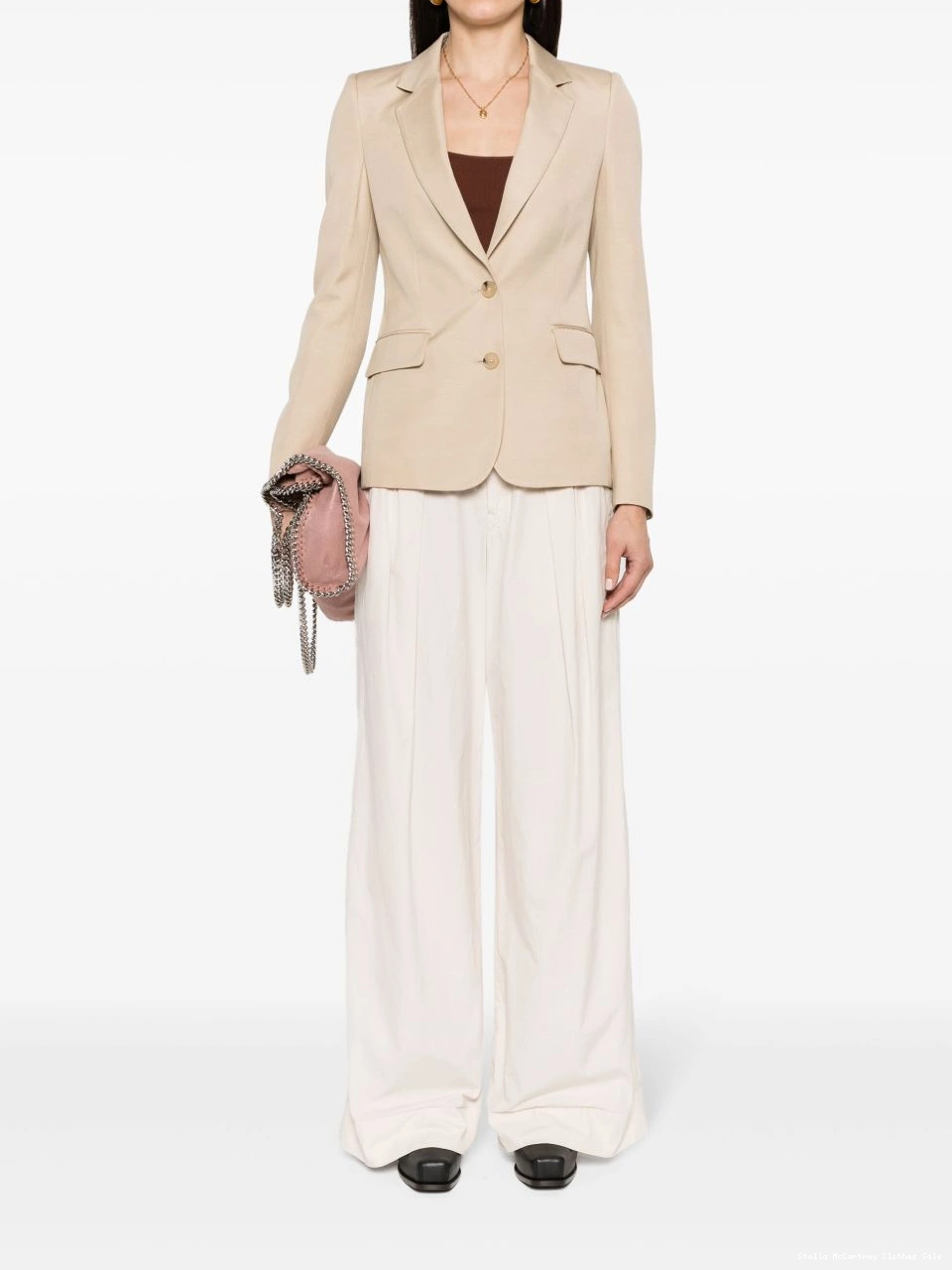 Cheap blazer Women McCartney Stella Iconic notched-lapels 0716